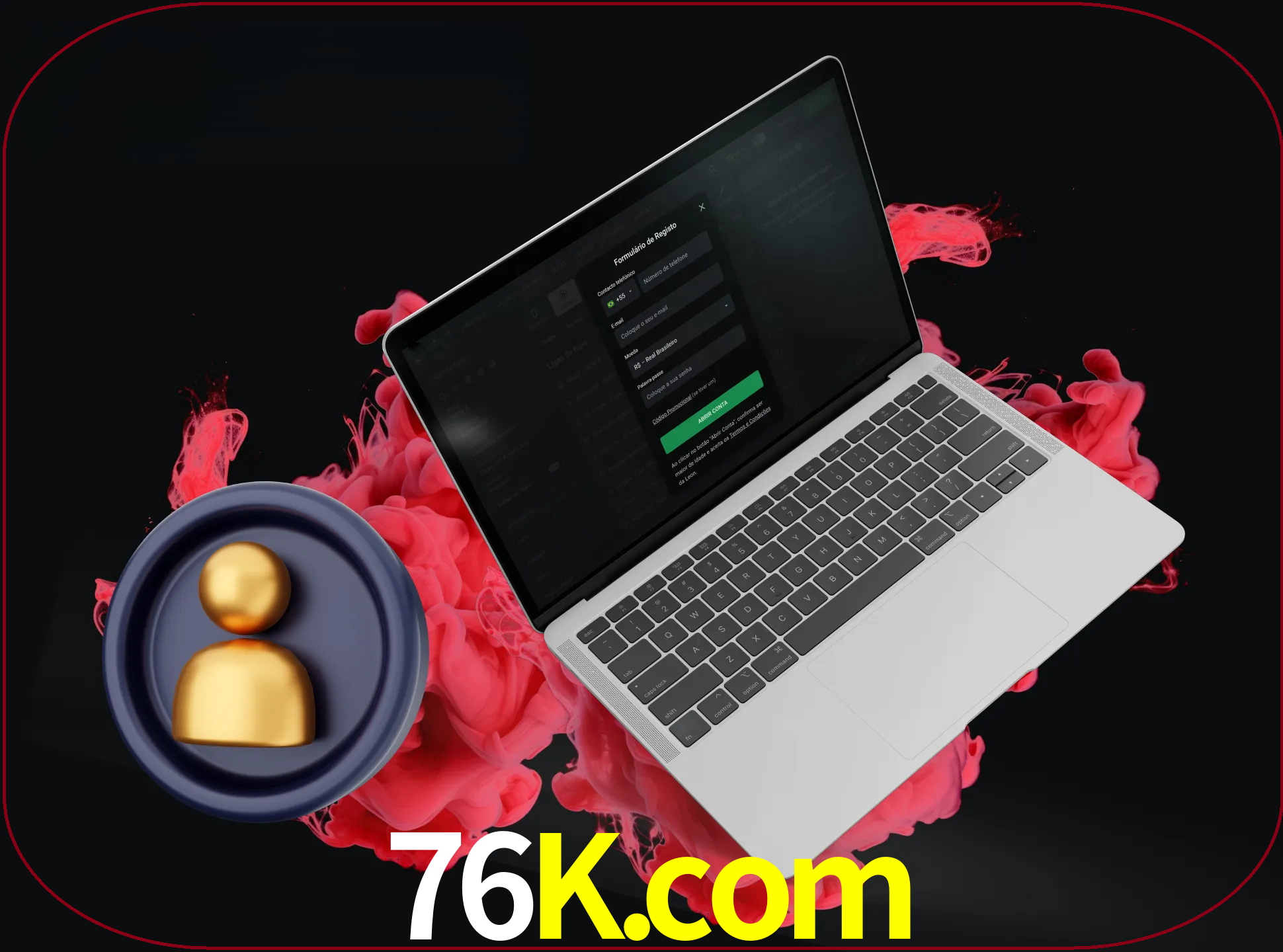 No cabeçalho do site 76k, clique no botão que o levará a um formulário especial onde terá de introduzir as suas informações actuais.